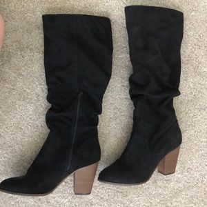 Black Suede Boots 8.5